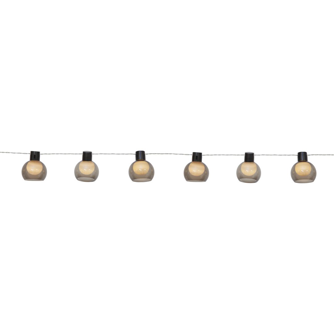 Solcelle-lyskæde Smoky Transparent Star Trading – billede 3