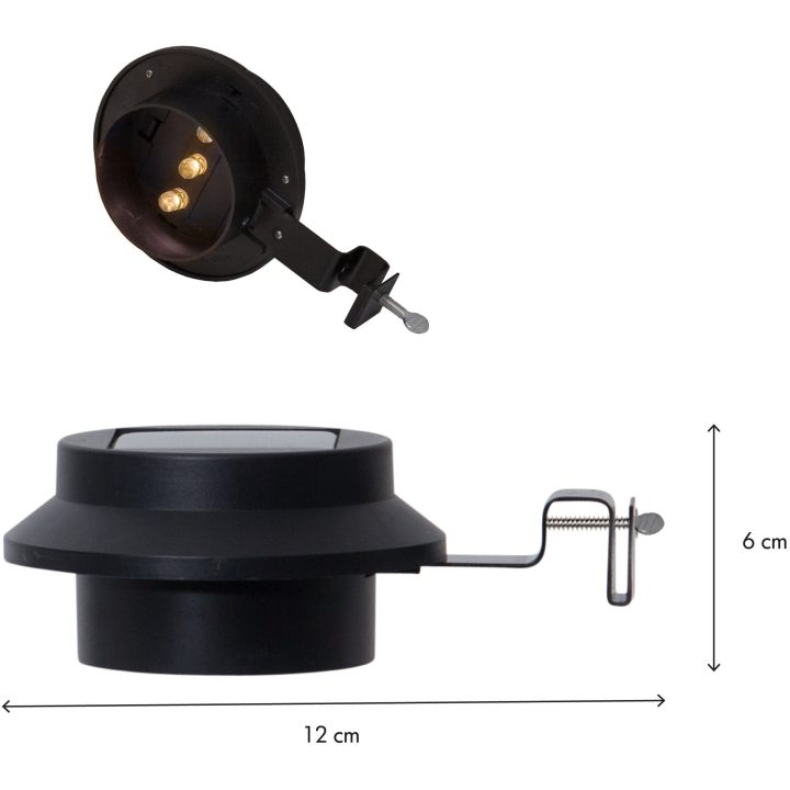Solcelle-væglygte Fency Sort Star Trading – billede 2
