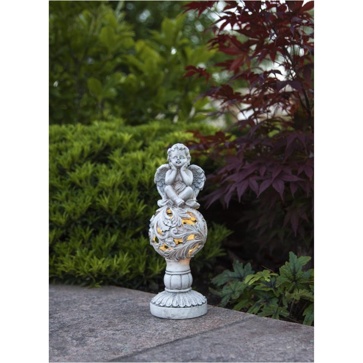 Solcelledekoration Angel Beige Star Trading – billede 5