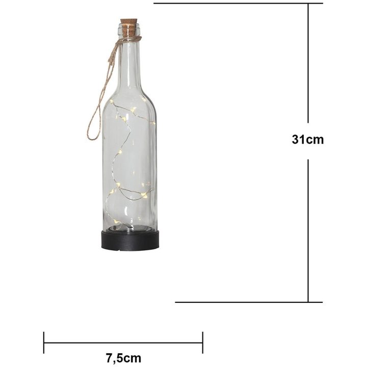 Solcelledekoration Bottle Transparent Star Trading – billede 4