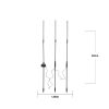 Solcelledekoration Bubbly 3-pin Transparent Star Trading – miniature 4