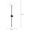 Solcelledekoration Firework Sort Star Trading – miniature 1