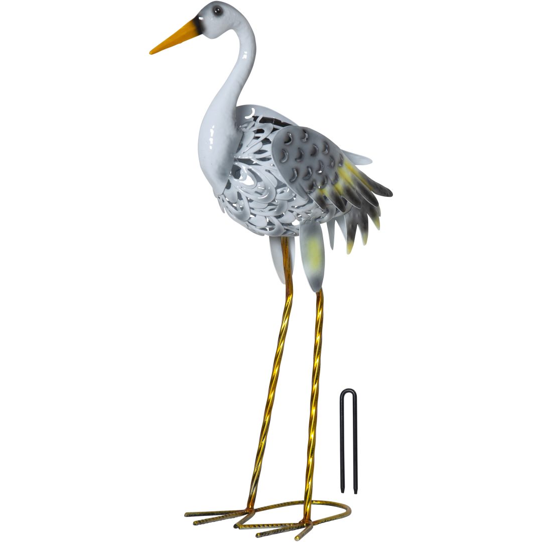 Solcelledekoration Heron Grå Star Trading – billede 2