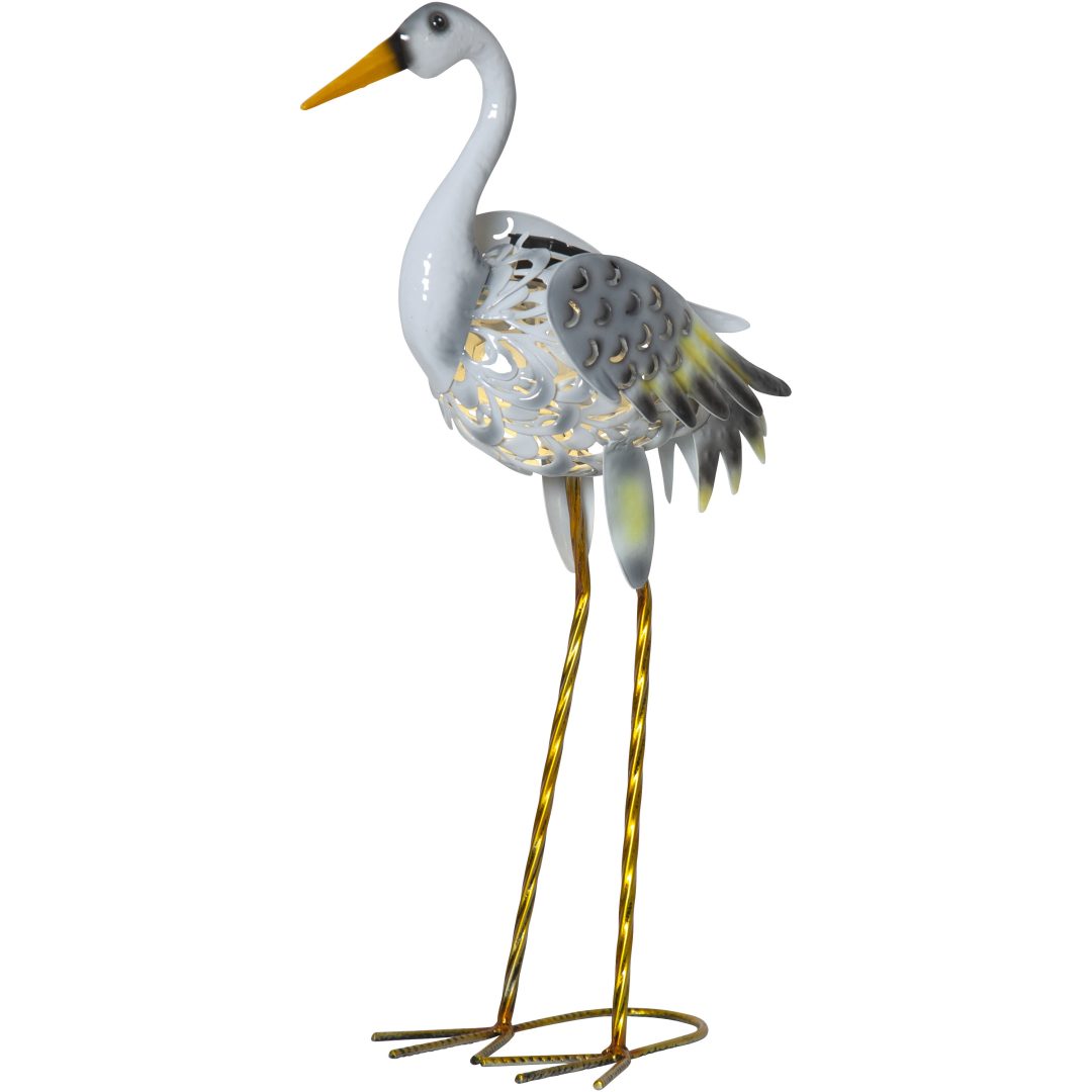 Solcelledekoration Heron Grå Star Trading