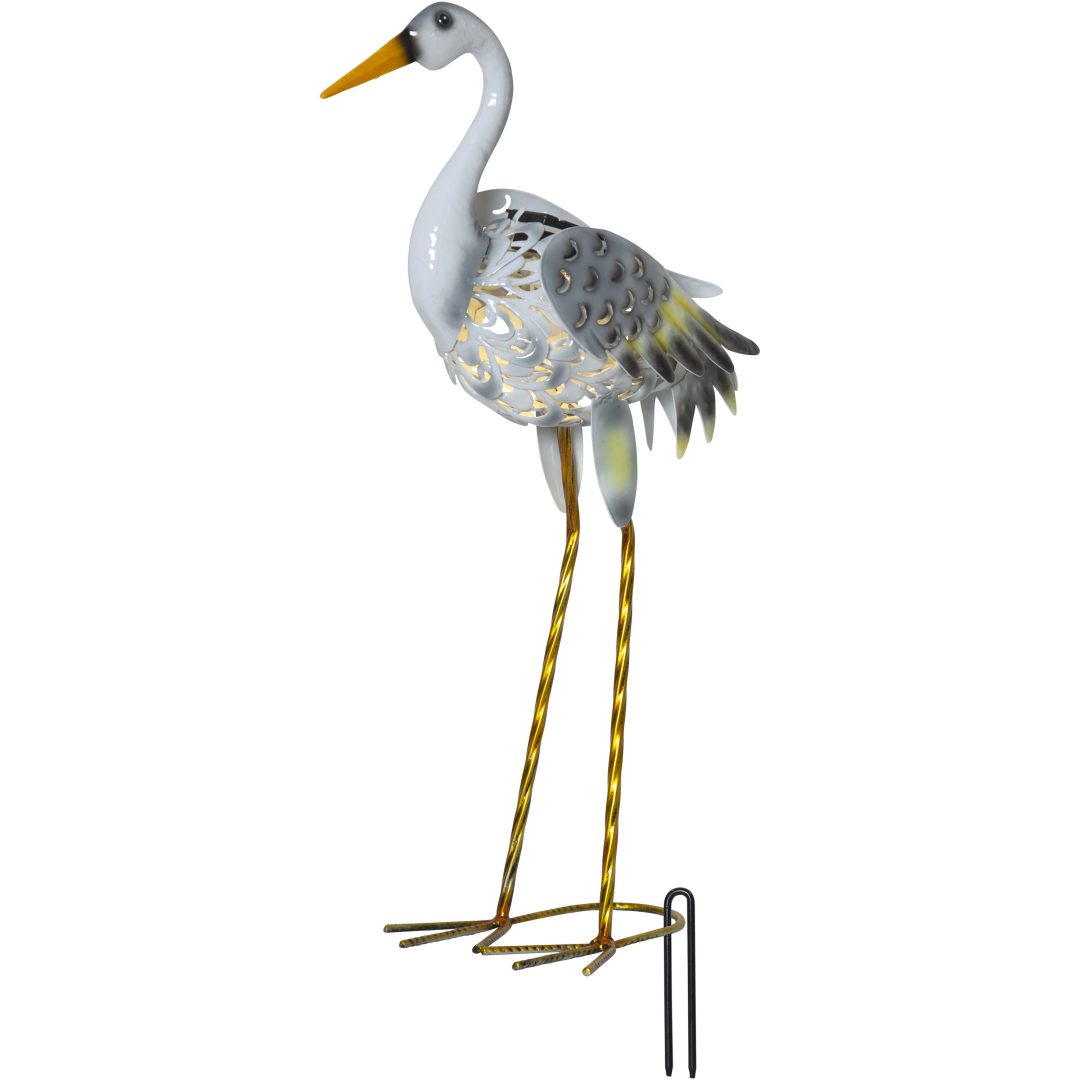 Solcelledekoration Heron Grå Star Trading – billede 10