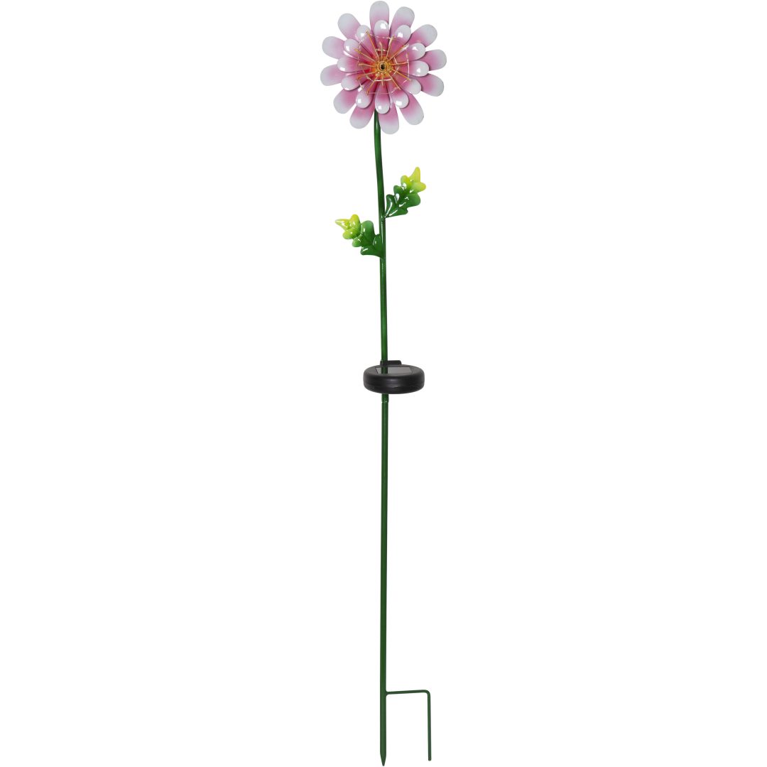 Solcelledekoration Pink Daisy STAR TRADING – billede 2