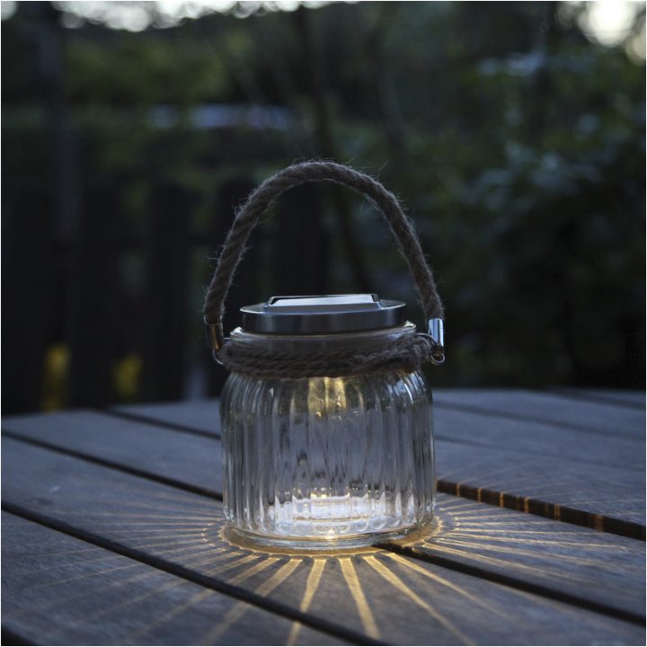 Solcellelygte Jamjar Transparent Star Trading – billede 5