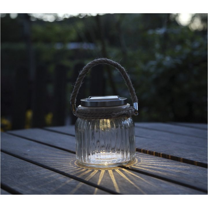 Solcellelygte Jamjar Transparent Star Trading – billede 3