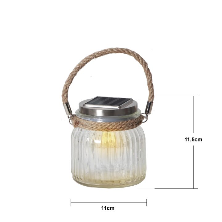 Solcellelygte Jamjar Transparent Star Trading – billede 2