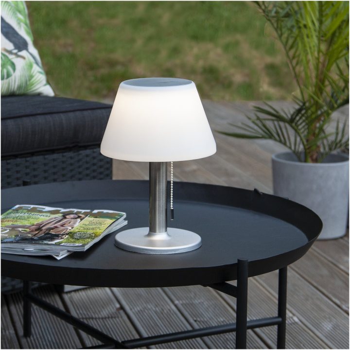 Solcellelygte Solia Table 28 cm Hvid Star Trading – billede 11