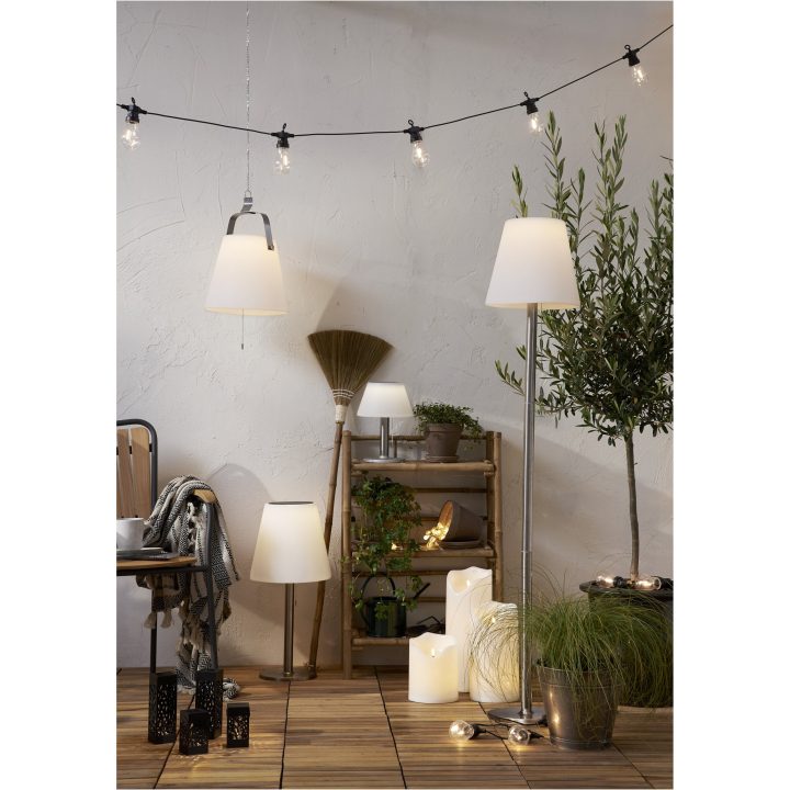 Solcellelygte Solia Table 28 cm Hvid Star Trading – billede 18