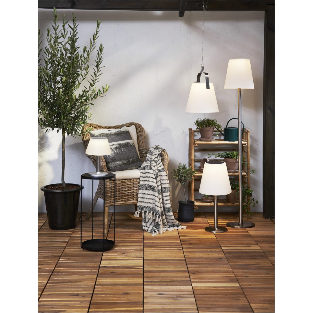 Solcellelygte Solia Table 28 cm Hvid Star Trading – billede 12