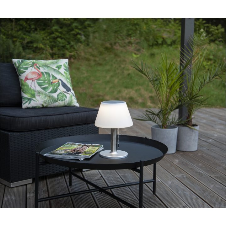 Solcellelygte Solia Table 28 cm Hvid Star Trading – billede 5
