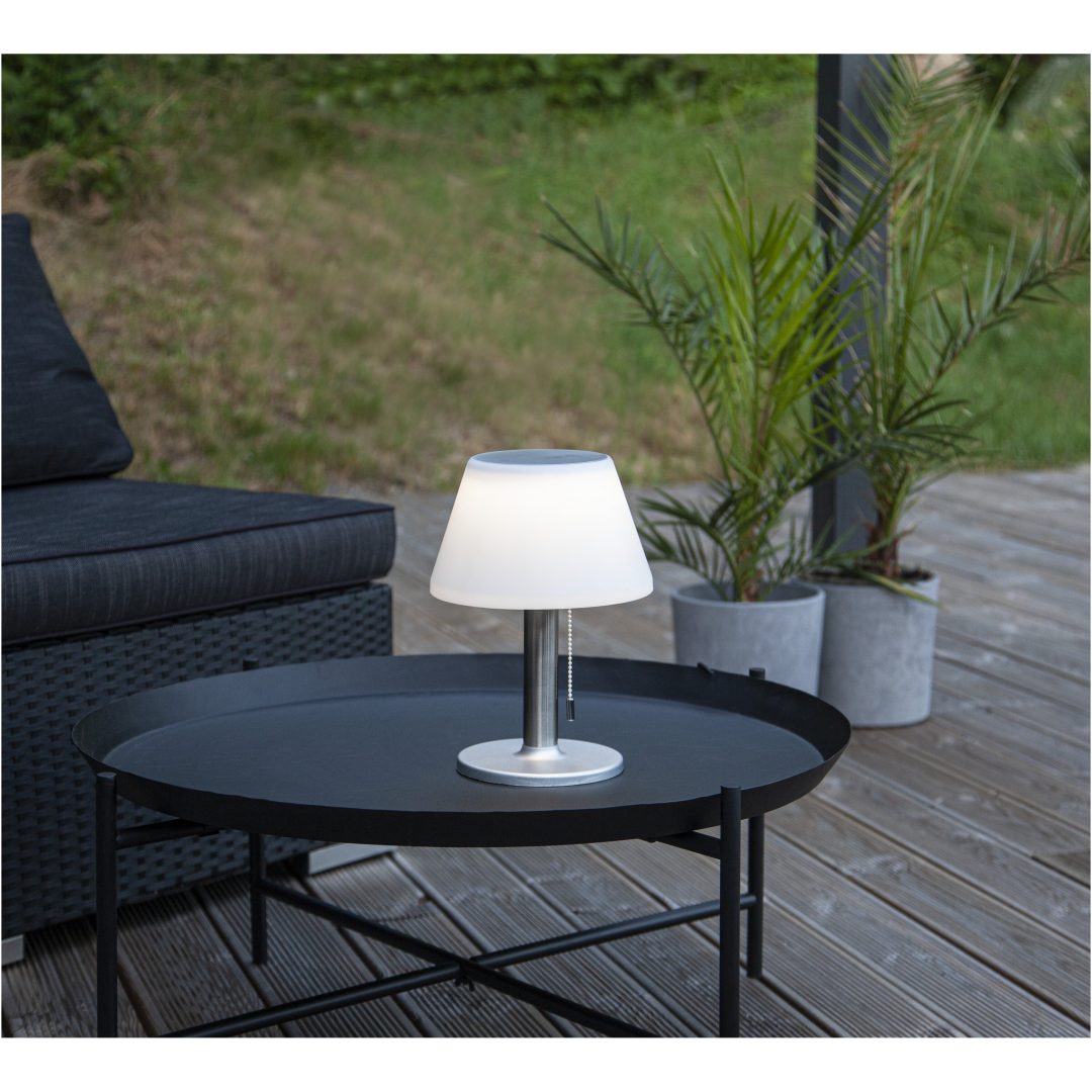Solcellelygte Solia Table 28 cm Hvid Star Trading – billede 4
