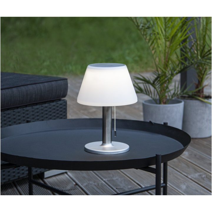 Solcellelygte Solia Table 28 cm Hvid Star Trading – billede 4