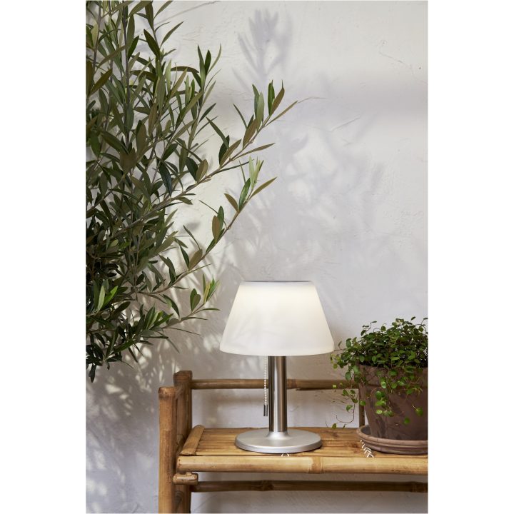 Solcellelygte Solia Table 28 cm Hvid Star Trading – billede 3