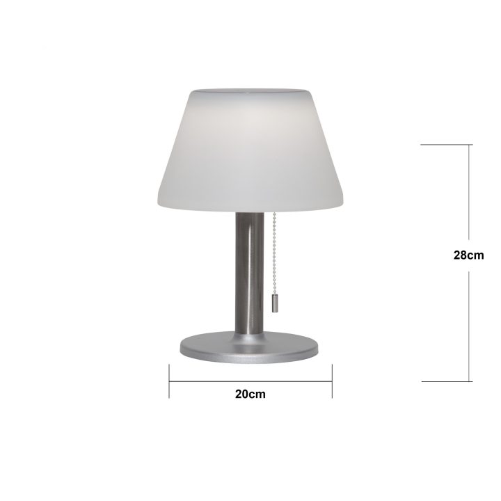 Solcellelygte Solia Table 28 cm Hvid Star Trading – billede 2
