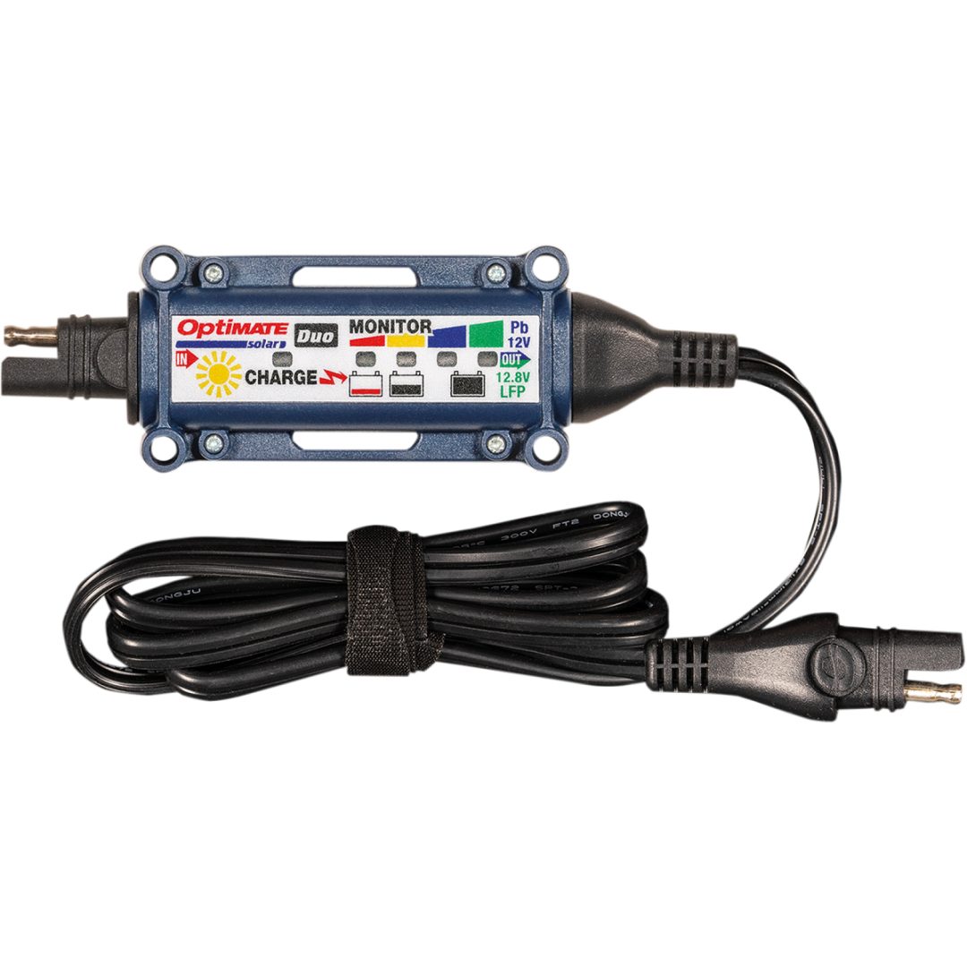 Solcelleopladningsregulator Optimate Duo Sort/Blå TECMATE Oplader – billede 2