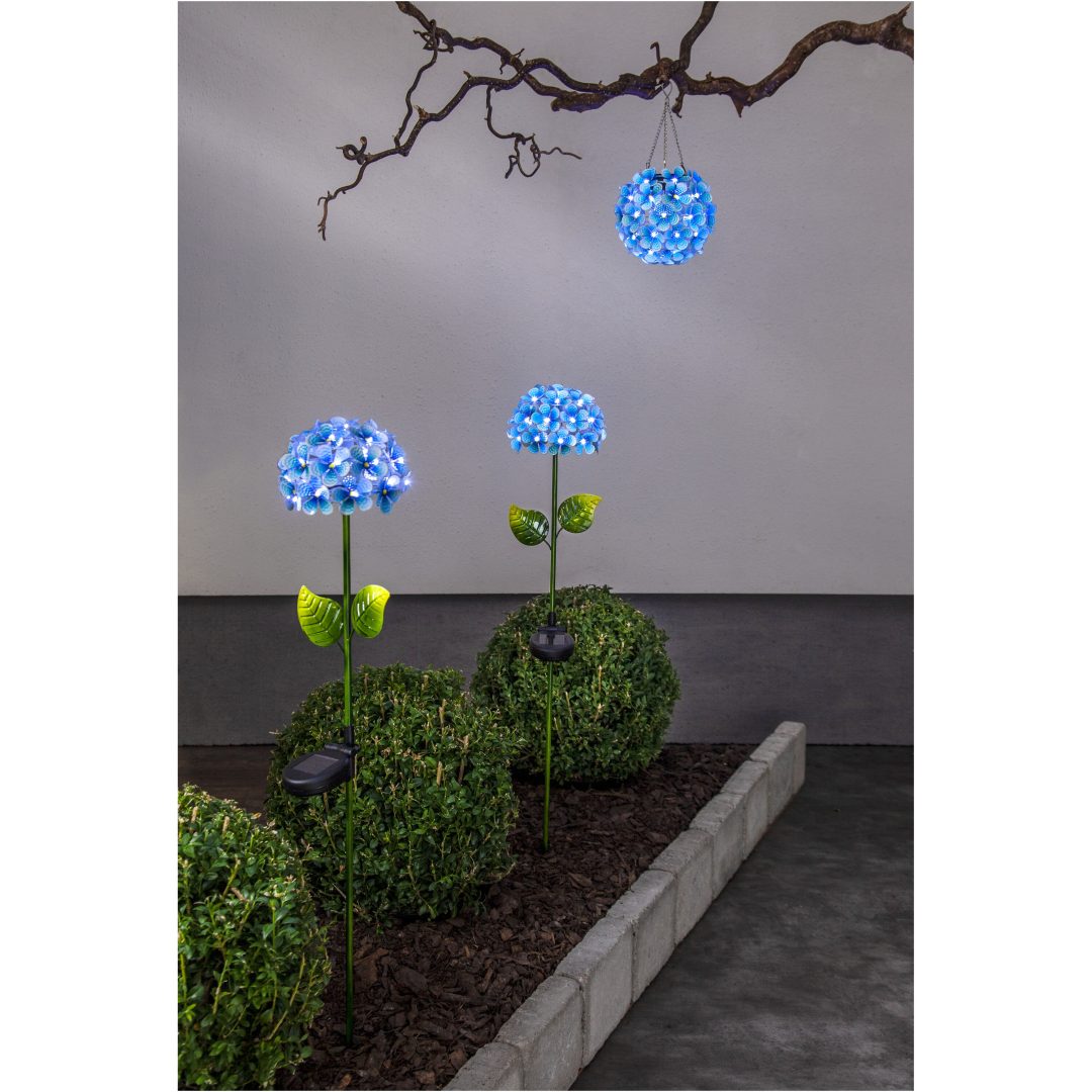 Solcellepind Hortensia Blå Star Trading – billede 4