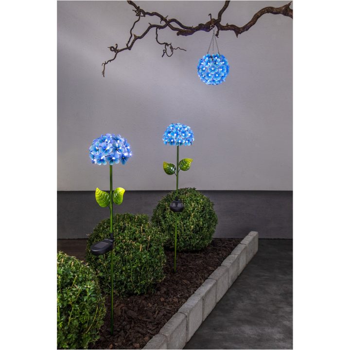 Solcellepind Hortensia Blå Star Trading – billede 2