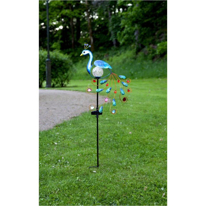 Solcellsdekoration Peacock Flerfärgad Star Trading – billede 3