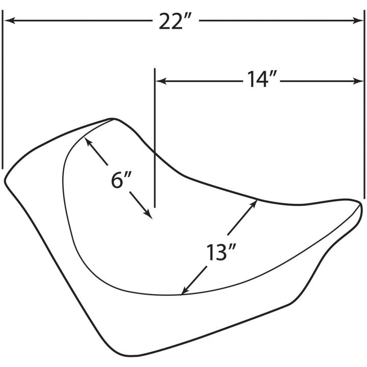 Solo Sæde EZ Mount DRAG SPECIALTIES Sort – billede 4