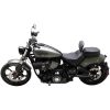 Solosæde Standard Touring diamantsting med førerryglæn Sort MUSTANG – miniature 4
