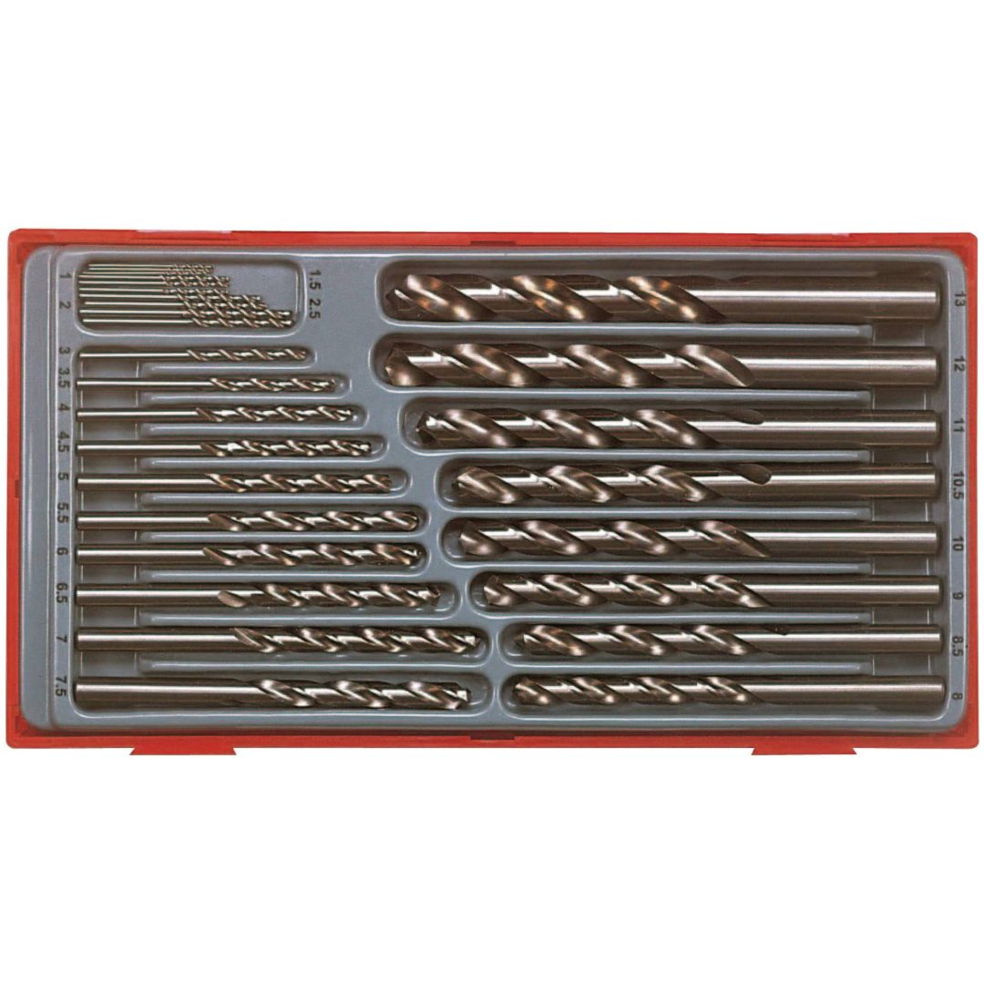 Spiralborsæt 28-dele TTDB028 Teng Tools BORESÆT 1.0-13.0MM 28 DELE – billede 2