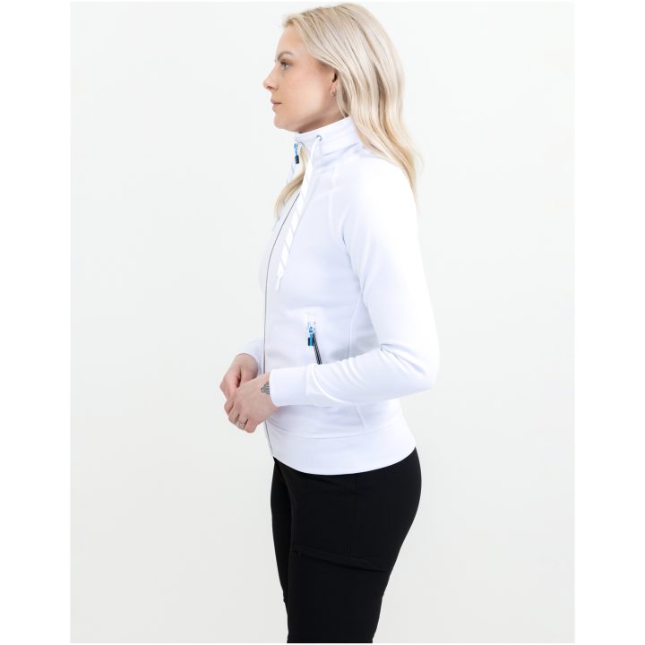 Sportjacka Dam Jog RSX Vit Printer XS – billede 2