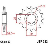 Sprocket Foran Lydløs Stål JT SPROCKETS