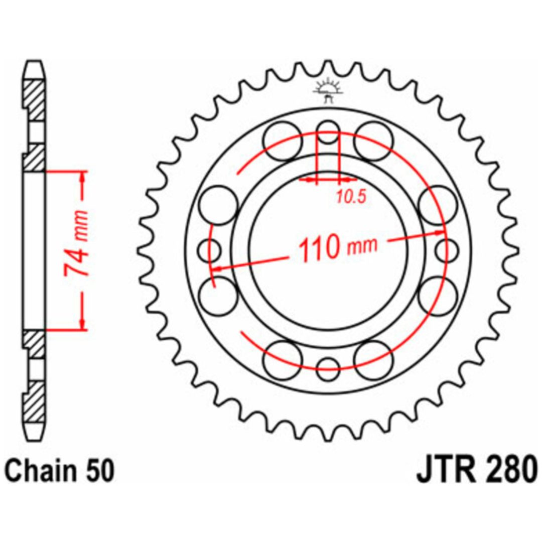 Sprocket Stål Standard JT SPROCKETS