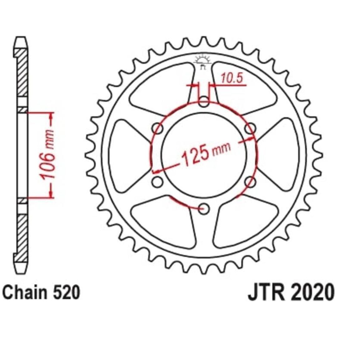 Sprocket Stål Standard JT SPROCKETS