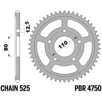 Sprocket Standard C45 Stål PBR
