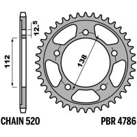 Sprocket Standard C45 Stål PBR