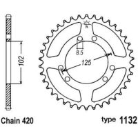 Sprocket Standard Stål B1
