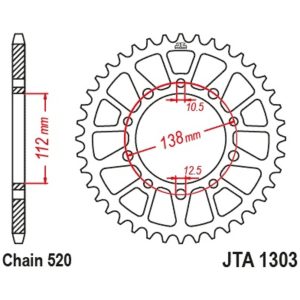 Sprocket Ultra-Light Sort JT SPROCKETS