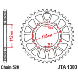 Sprocket Ultra-Light Sort JT SPROCKETS