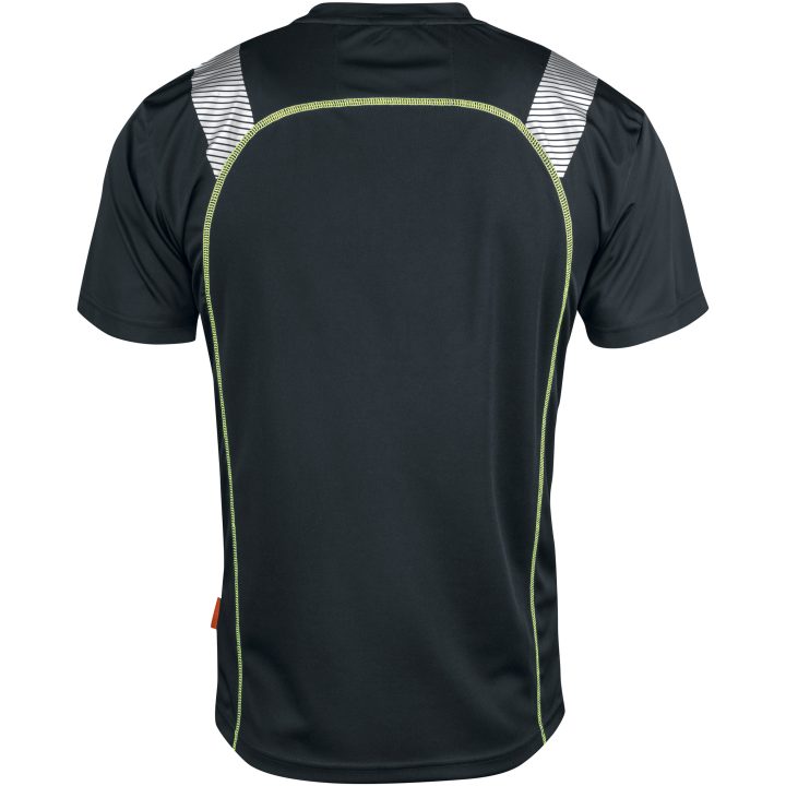 Spun Dye Vision T-shirt 5620 Technical Sort/Gul Jobman XXXXL – billede 2