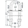 Stævøje Rustfrit Stål 12.5x136mm Osculati – miniature 2