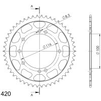 Stål Bakdrev KA KX80/85 Svart 50 SUPERSPROX