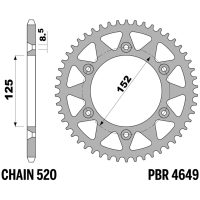 Standard C45 Steel Rear Sprocket - 520 PBR