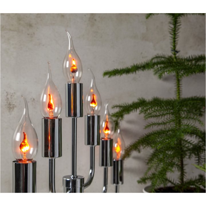 Star Trading Lampe Flickering Flame Transparent – billede 7