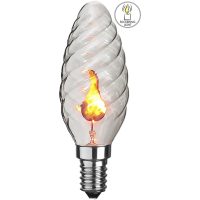 Star Trading Lampe Flickering Flame Transparent