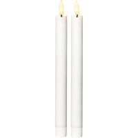 Star Trading LED Antiklys 2-pak Flamme Hvid