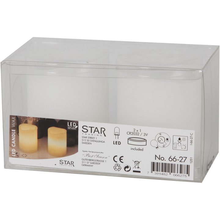 Star Trading LED Bloklys 2-pak May Hvid – billede 6