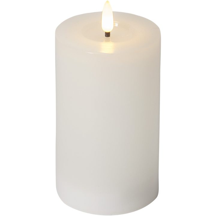Star Trading LED Bloklys Flamme Flow Hvid – billede 3