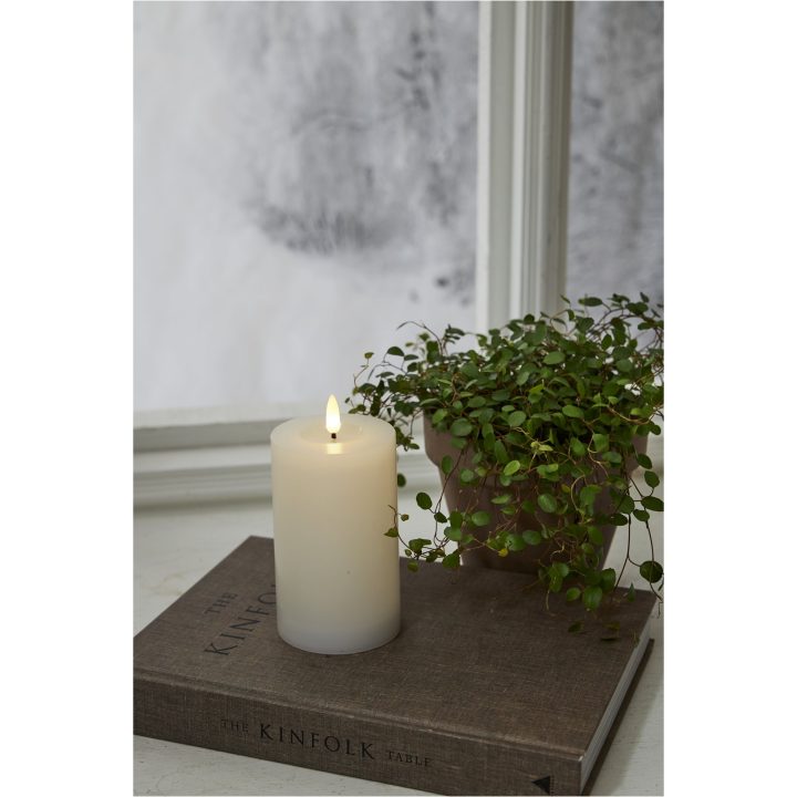 Star Trading LED Bloklys Flamme Flow Hvid – billede 4