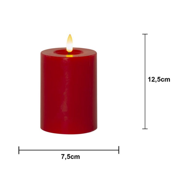 Star Trading LED Bloklys Flamme Flow Rød – billede 14