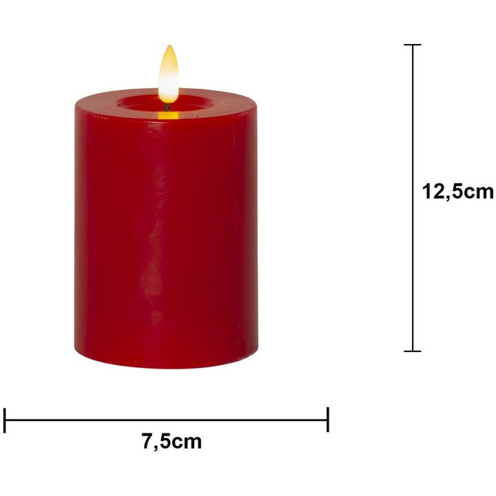 Star Trading LED Bloklys Flamme Flow Rød – billede 5