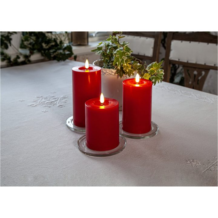 Star Trading LED Bloklys Flamme Flow Rød – billede 7